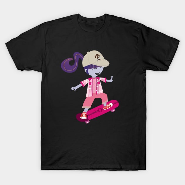 Skater Girl T-Shirt by Carla BaremB